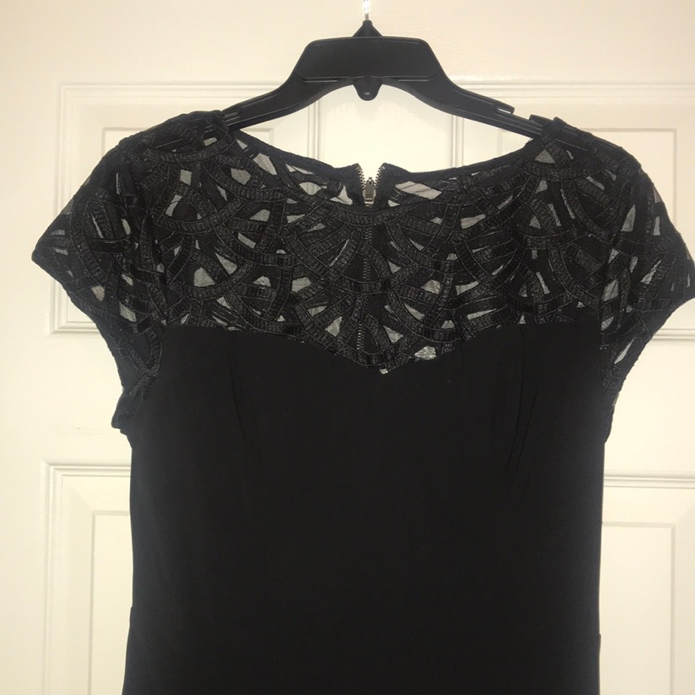 Black dress with lace